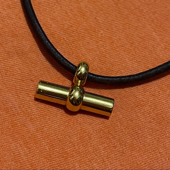 Hermes 🌟 Necklace Leather Authentic - Picture 2 of 10